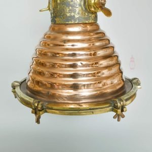 Authentic Vintage Wiska Copper Pendant Spot Light – Nautical Hanging Salvage