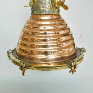 - SL 11756 6 Authentic Vintage Wiska Copper Pendant Spot Light – Nautical Hanging Salvage