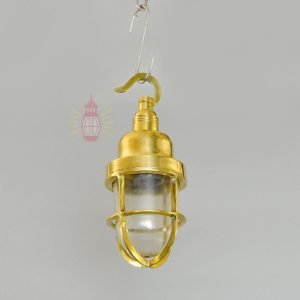 - SL 11805 4 Authentic Polished Brass Hanging Lamp – Vintage Nautical Pendant