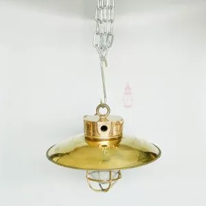 - SL 11817 2 Authentic Vintage Bronze Pendant Light with Brass Shade – Nautical Salvage
