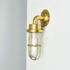 - SL 11830 6 Authentic Vintage Polished Brass 90 Degree Passage Light