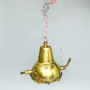 - SL 11836 2 Authentic Vintage Polished Brass Cargo Pendant Light