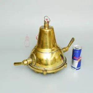 - SL 11836 5 Authentic Vintage Polished Brass Cargo Pendant Light