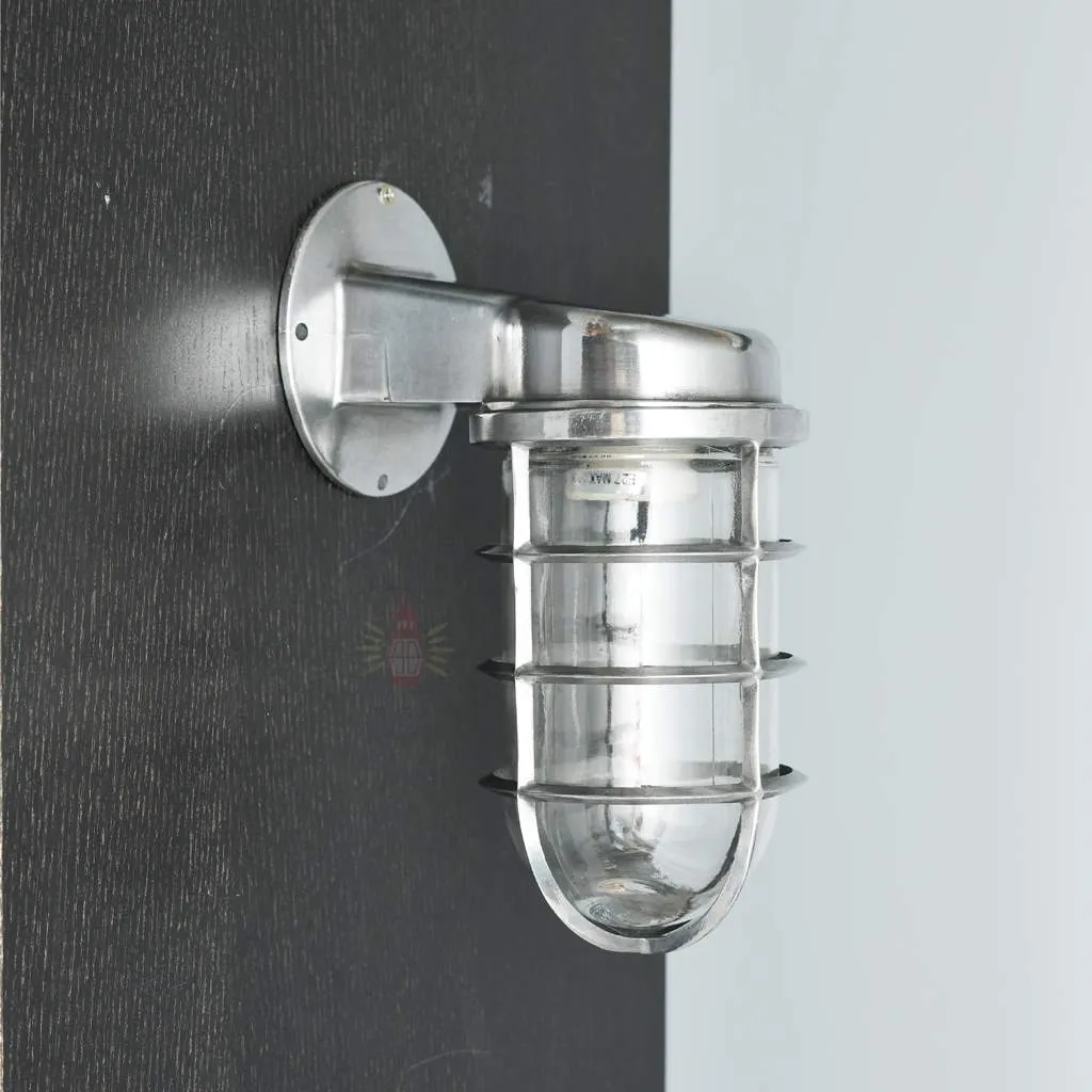 - SL 11838 1 Authentic Vintage Aluminium 90 Degree Passageway Light – Polished Nautical Wall Lamp