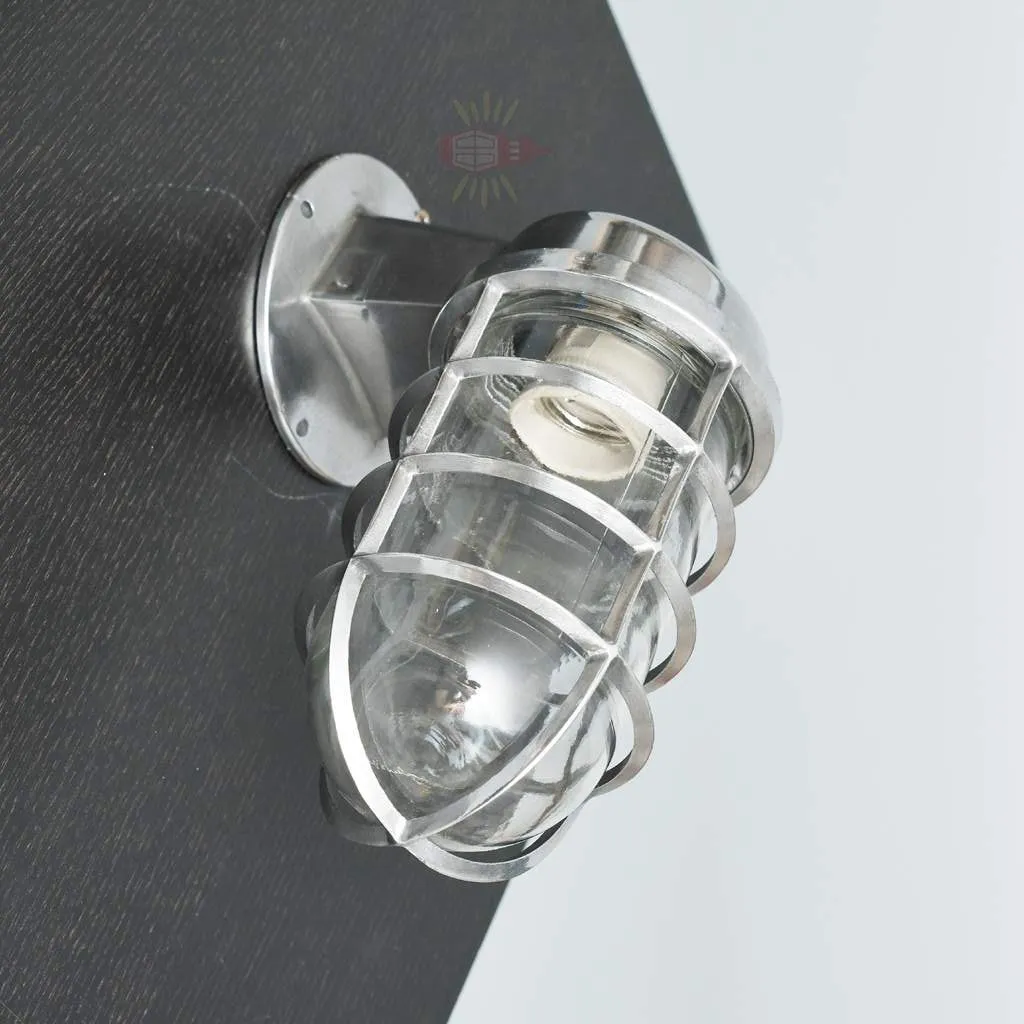 - SL 11838 2 rotated Authentic Vintage Aluminium 90 Degree Passageway Light – Polished Nautical Wall Lamp