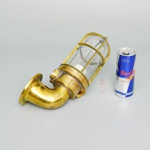 Authentic Vintage Brass 90 Degree Nautical Passage Light