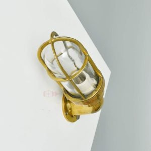 Authentic Vintage Brass 90 Degree Nautical Passage Light