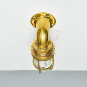 Authentic Vintage Brass 90 Degree Nautical Passage Light