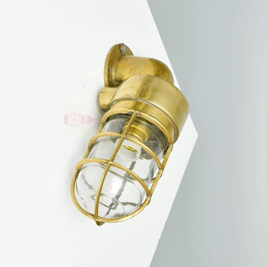 - SL 11855 3 rotated Authentic Vintage Brass 90 Degree Nautical Passage Light