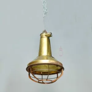 - SL 11874 4 Authentic Polished Brass Cargo Spot Lamp – Vintage Nautical Salvage