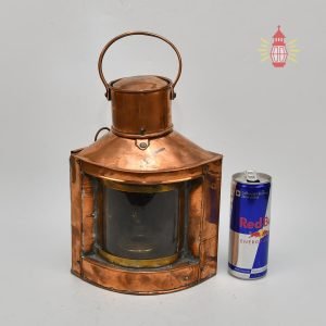 - SL 14404 6 Authentic Antique Copper Oil Lantern with Clear Glass - Polished Maritime Antique