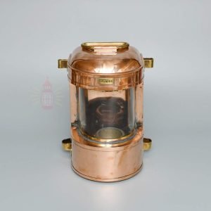 Authentic Copper Masthead Navigation Light with Clear Glass - Vintage Maritime Salvage