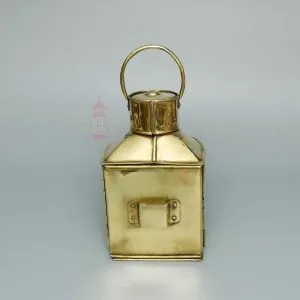 Authentic Antique Brass Ship Lantern - Vintage Nautical Oil Lamp