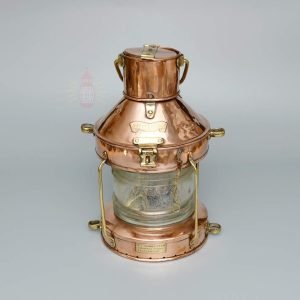 Antique Copper Oil Lamp From Ship