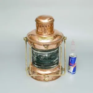 Authentic Brass Starboard Lantern with Green Glass