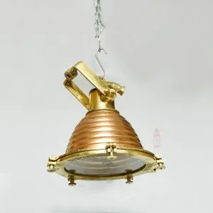 - SL 36 5 Vintage Copper Beehive Pendant Light Nautical