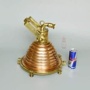 Vintage Copper Beehive Pendant Light Nautical