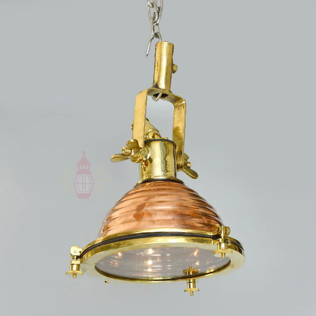 - SL 50 4 Vintage Copper Cargo Pendant Light Nautical
