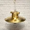 - SL 10755 3 Vintage Brass Cage Nautical Hanging Lamp