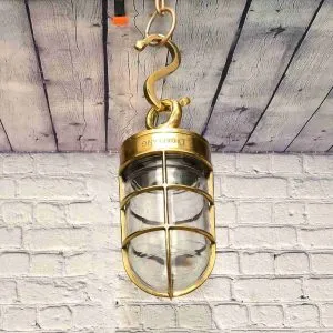 - SL 10982 3 Marine Brass Hanging lamp