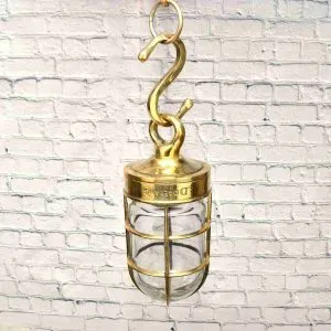 - SL 10982 4 Marine Brass Hanging lamp
