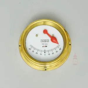 Authentic Brass Ship Clinometer — Genuine SDM Yalpametre Antique Maritime Tilt Gauge