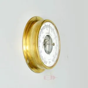 - SL 11001 2 Brass Wall Barometer from ship - Barigo Made in Germany