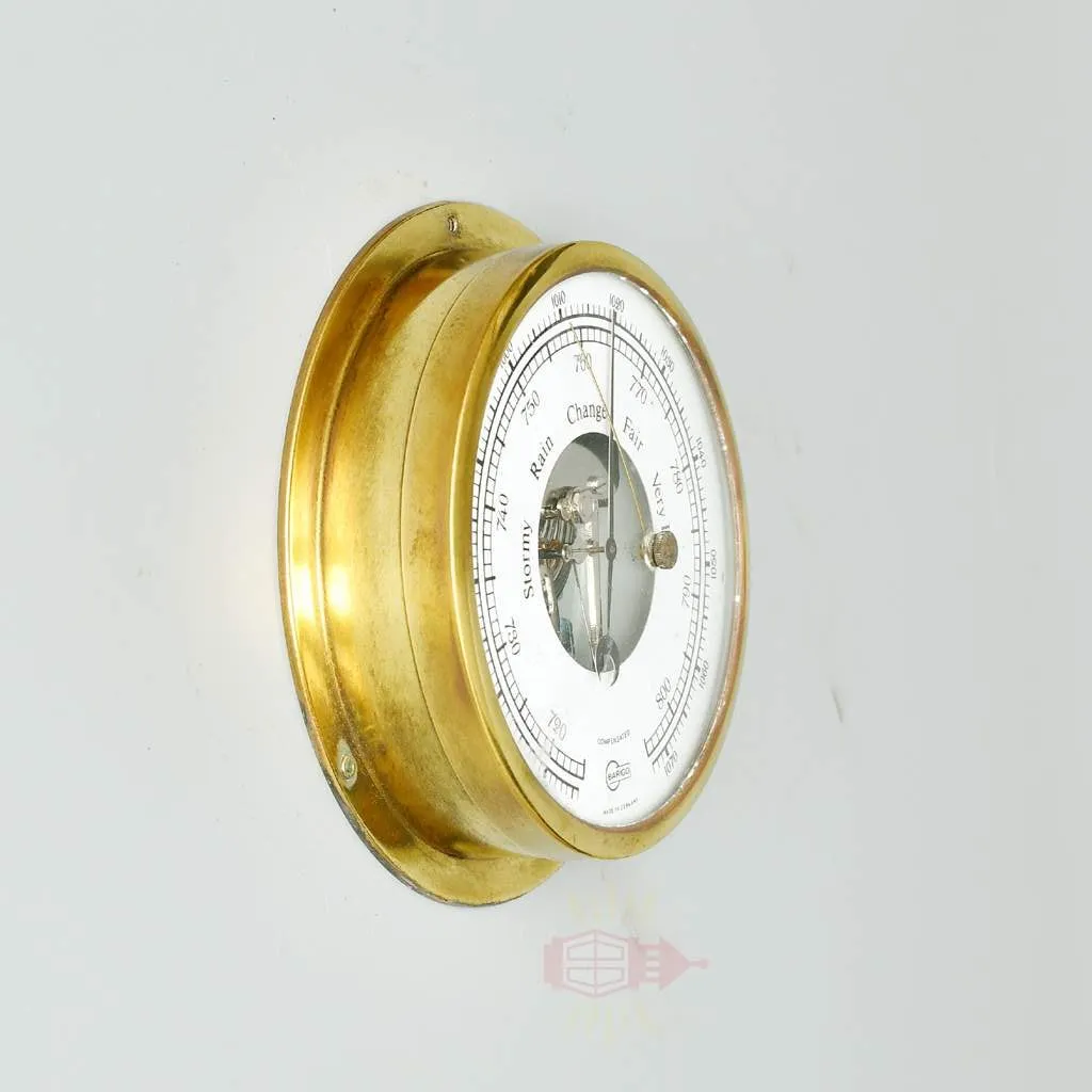 - SL 11001 2 rotated Brass Wall Barometer from ship - Barigo Made in Germany