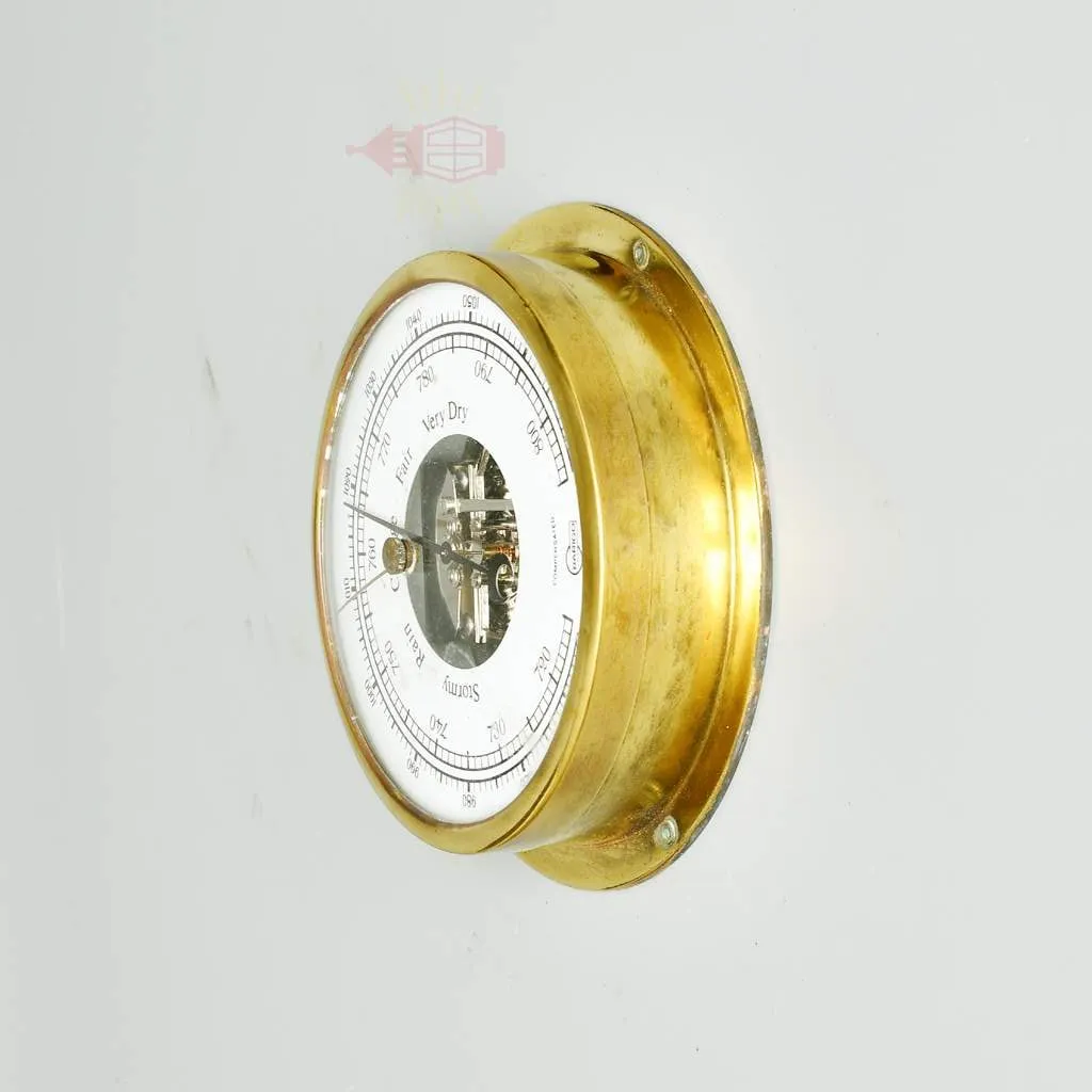 - SL 11001 3 rotated Brass Wall Barometer from ship - Barigo Made in Germany