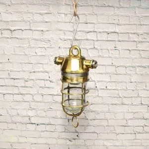 - SL 11016 1 Brass hanging lamp - Marine Lighting