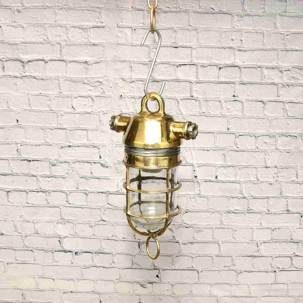 - SL 11016 1 Brass hanging lamp - Marine Lighting