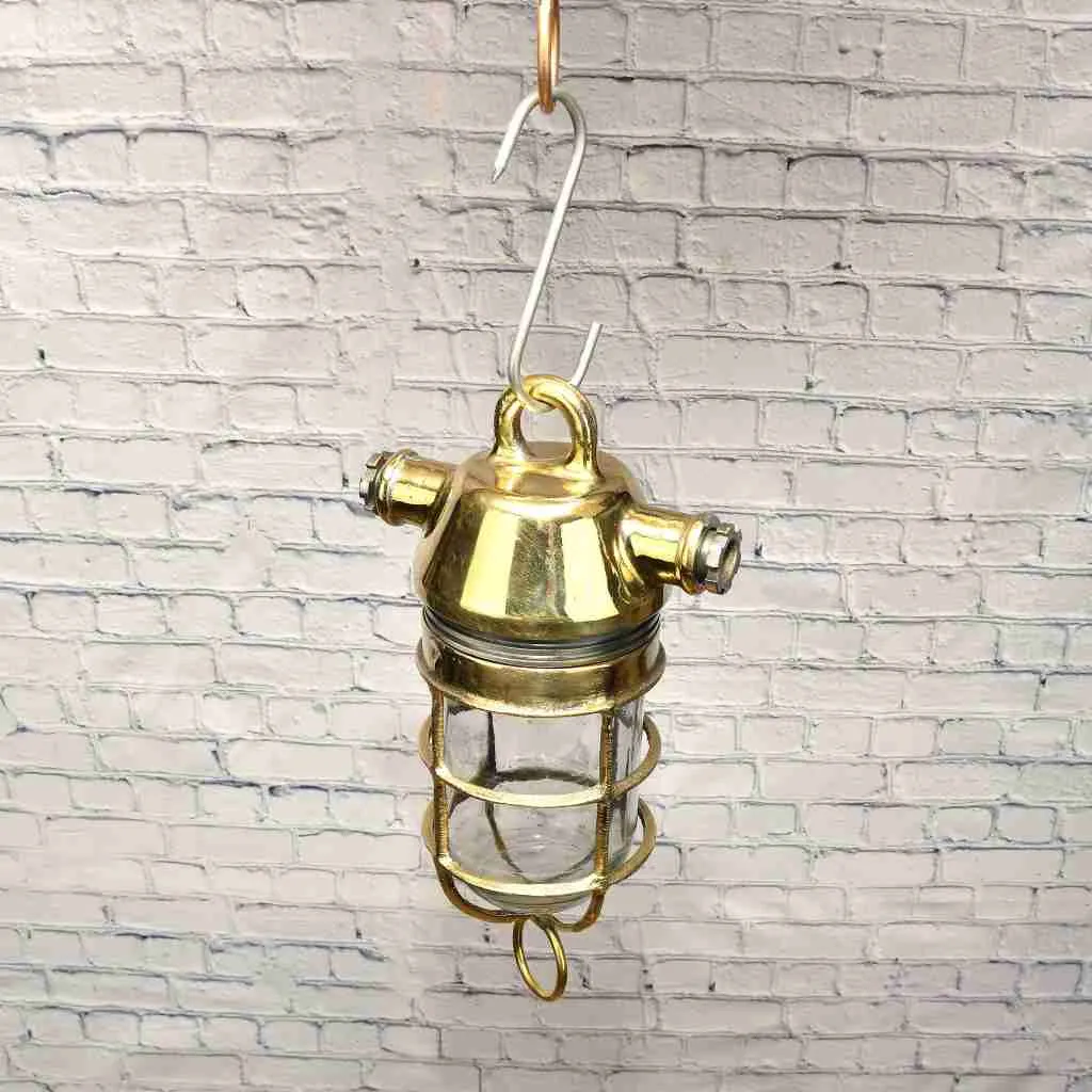- SL 11016 2 Brass hanging lamp - Marine Lighting