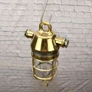 - SL 11016 3 Brass hanging lamp - Marine Lighting