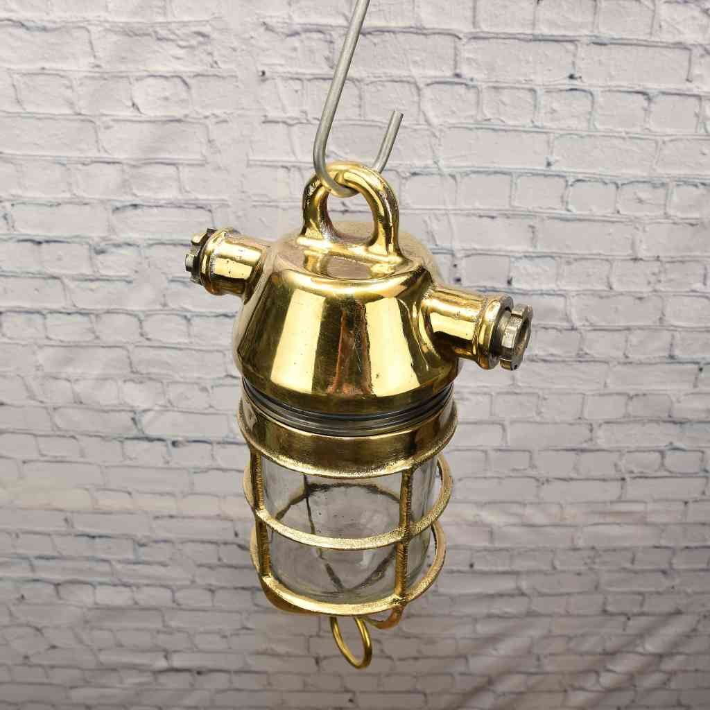 - SL 11016 3 Brass hanging lamp - Marine Lighting