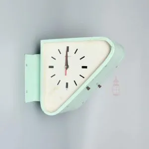 - SL 11776 1 Authentic Vintage SEIKO Double-Sided Triangular Ship Wall Clock — Original 1970s–1980s Slave Clock, Made in Japan