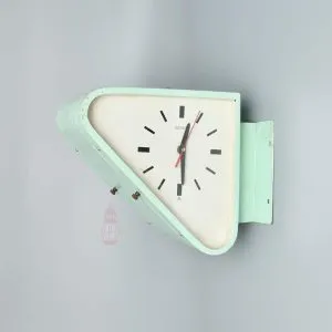 Authentic Vintage SEIKO Double-Sided Triangular Ship Wall Clock — Original 1970s–1980s Slave Clock, Made in Japan