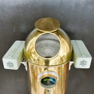 - SL 11786 7 Vintage Ships Nautical Full Brass Binnacle Compass in big Size
