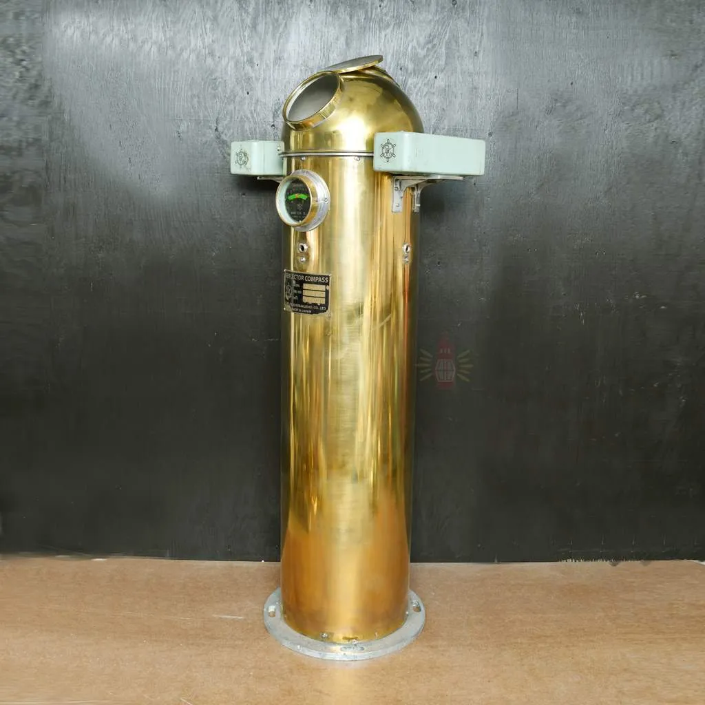 - SL 11786 9 Vintage Ships Nautical Full Brass Binnacle Compass in big Size