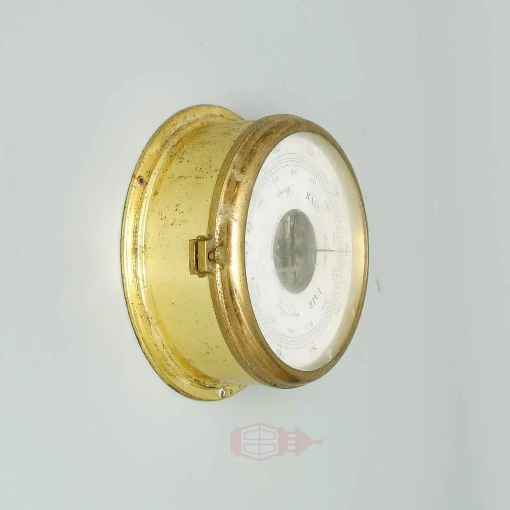 - SL 11831 1 rotated Brass Barometer from ship - Barigo Made in Germany