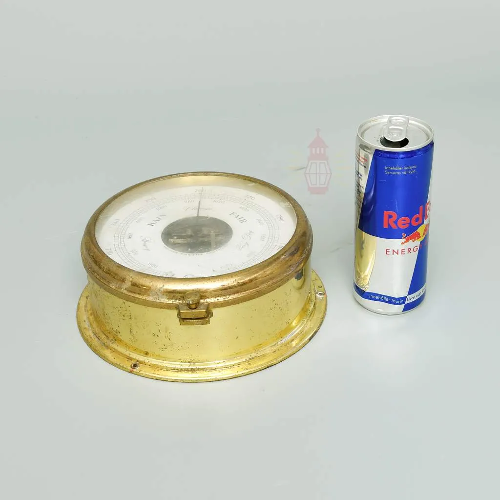 - SL 11831 2 Brass Barometer from ship - Barigo Made in Germany