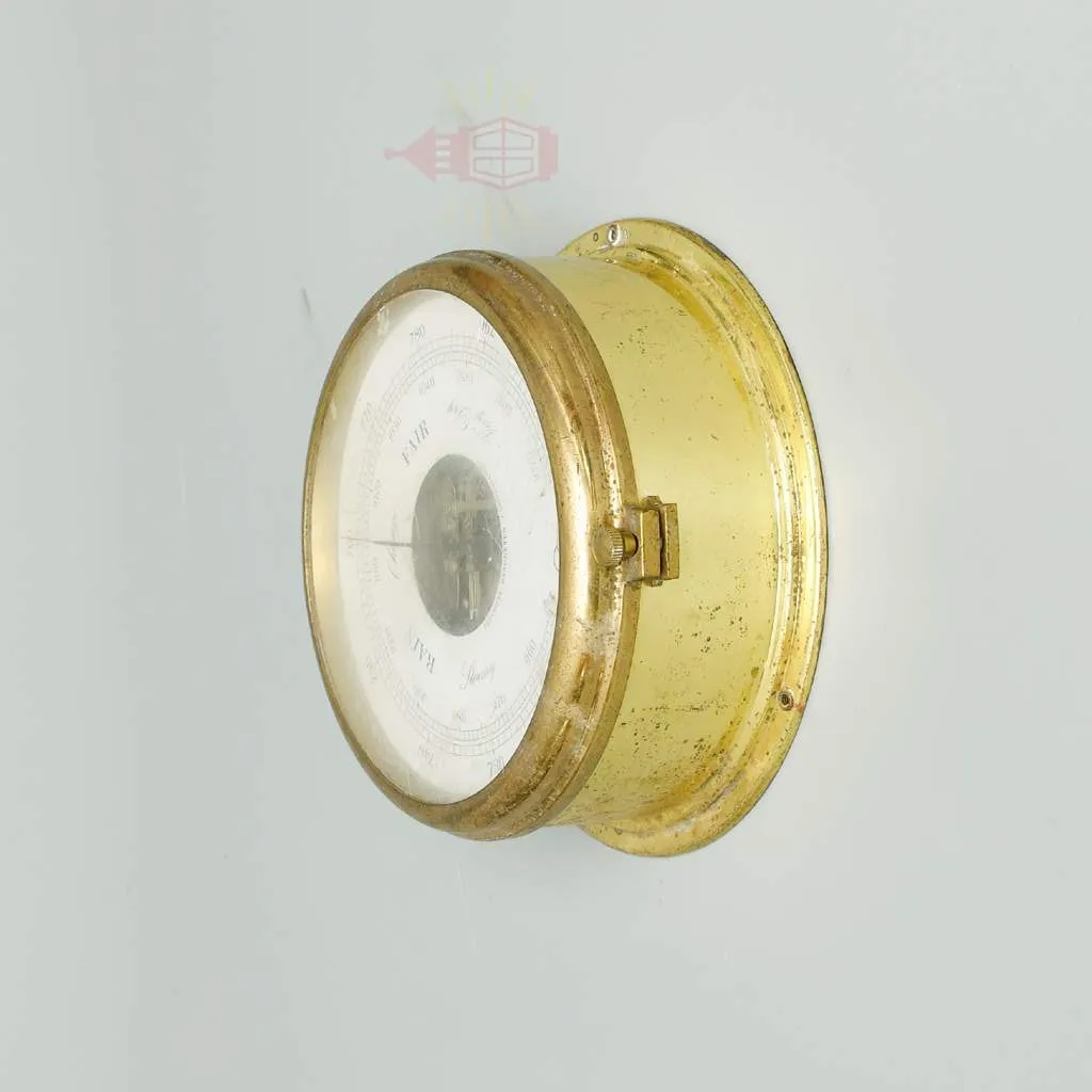 - SL 11831 3 rotated Brass Barometer from ship - Barigo Made in Germany