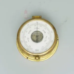 - SL 11831 4 Brass Barometer from ship - Barigo Made in Germany