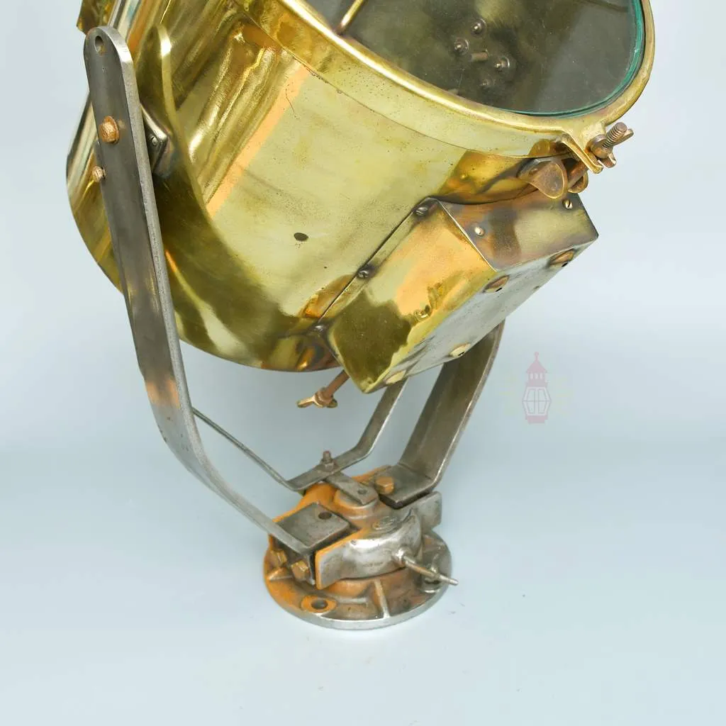 - SL 11847 2 Maritime Antique Search Spot Brass polished Light from ship
