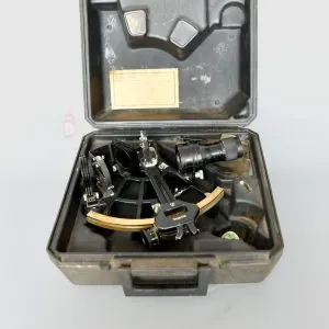 - SL 14849 3 Vintage Tamaya Brass Sextant with Original Case