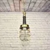 - SL 380 1 Authentic Vintage Brass Nautical Cage Wall Light