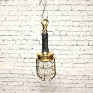 - SL 380 4 Authentic Vintage Brass Nautical Cage Wall Light