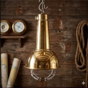 Authentic Brass Cargo Hanging Deck Spot Light
