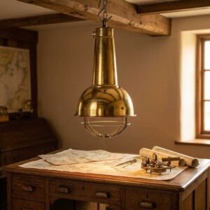 - SL 10767 4 Authentic Brass Cargo Hanging Deck Spot Light