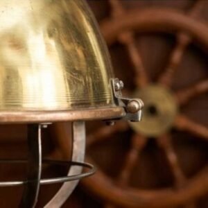 - SL 10767 5 Authentic Brass Cargo Hanging Deck Spot Light